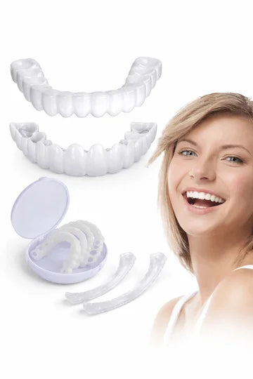 Sonrisa Instantánea - Carillas estéticas removibles, ajustables, superior e inferior